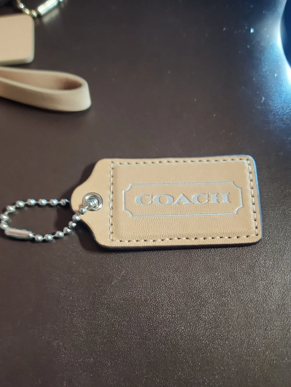 Coach Leather Hang Tag Set Of 3 Like New